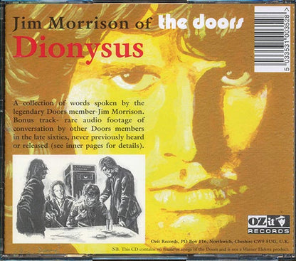 Jim Morrison  - Dionysus (CD)