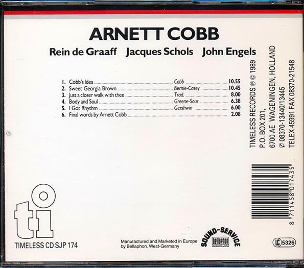 Arnett Cobb - Live (CD)