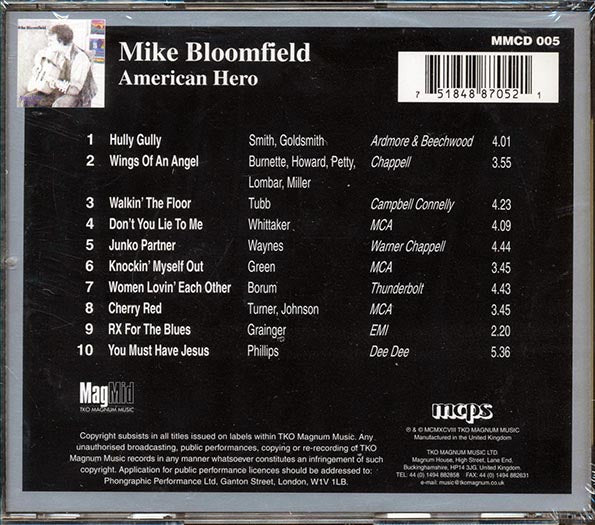Mike Bloomfield - American Hero (CD)