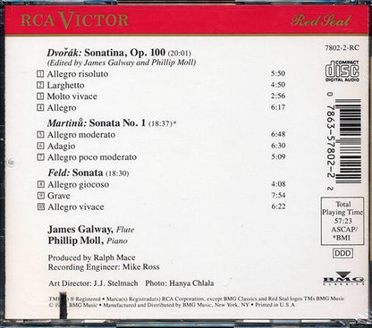 James Galway, Phillip Moll  - Sonatas By Dvorak Feld Martinu (CD)