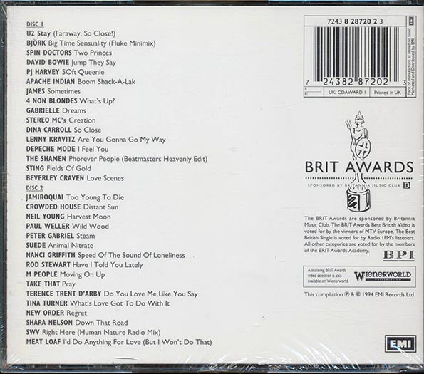 U2, Bjork, Spin Doctors, Etc. - Brit Awards 1994 (CD)