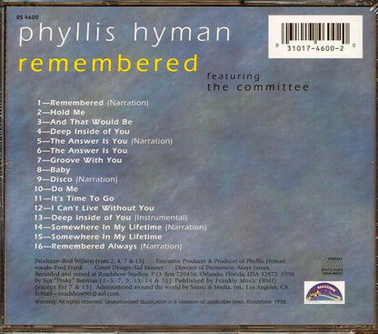 Phyllis Hyman - Remembered (CD)