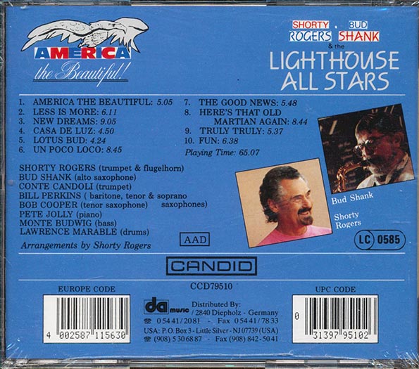 Shorty Rogers, Bud Shank & The Lighthouse All Stars - America The Beautiful (CD)