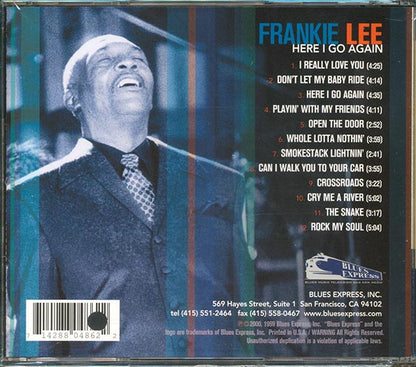 Frankie Lee - Here I Go Again (CD)