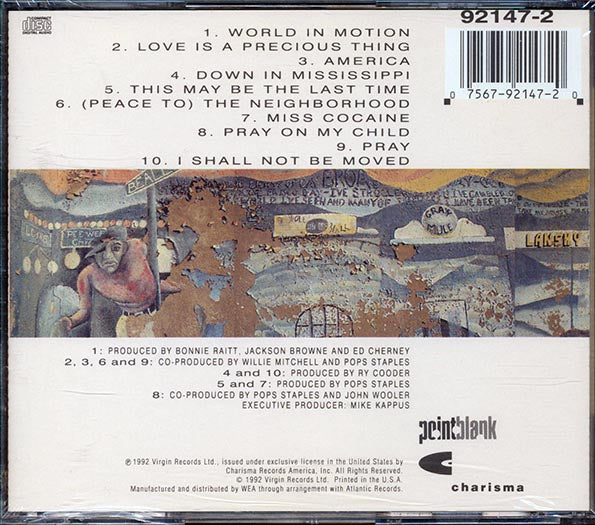 Pops Staples  - Peace To Neighborhood (CD)