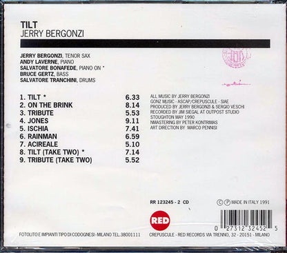 Jerry Bergonzi Quartet - Tilt (CD)