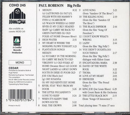 Paul Robeson - Big Fella (CD)