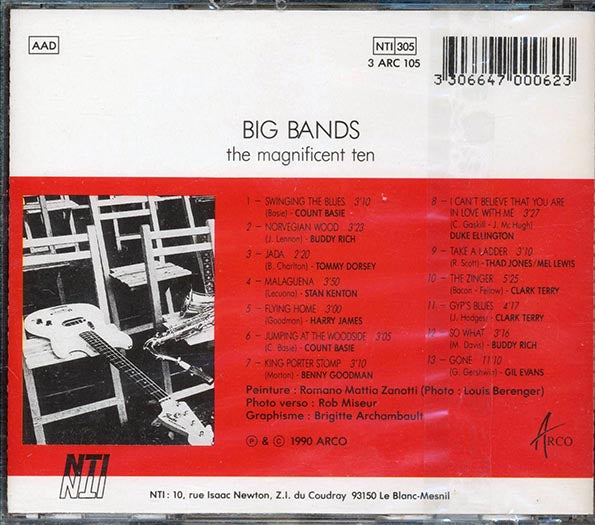 Count Basie & His Orchestra, Buddy Rich & His Orchestra, Tommy Dorsey & His Orchestra, Etc. - Big Bands: The Magnificent Ten (CD)