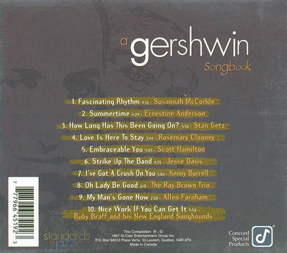 Stan Getz, Susannah McCorkle, Ernestine Anderson, Etc. - A Gershwin Songbook (CD)