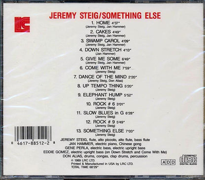 Jeremy Steig Featuring Jan Hammer - Something Else (CD)
