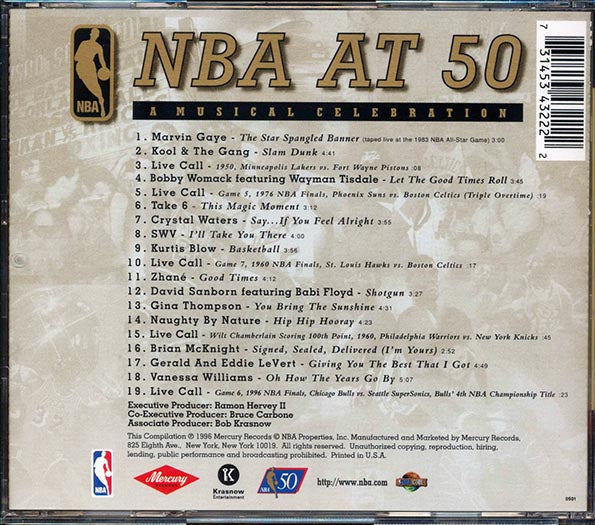 Marvin Gaye, Kool & The Gang, Take 6, Etc. - NBA At 50: A Musical Celebration (CD)
