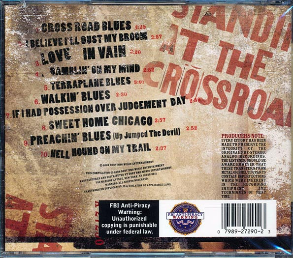 Robert Johnson  - Standin' At The Crossroads (CD)