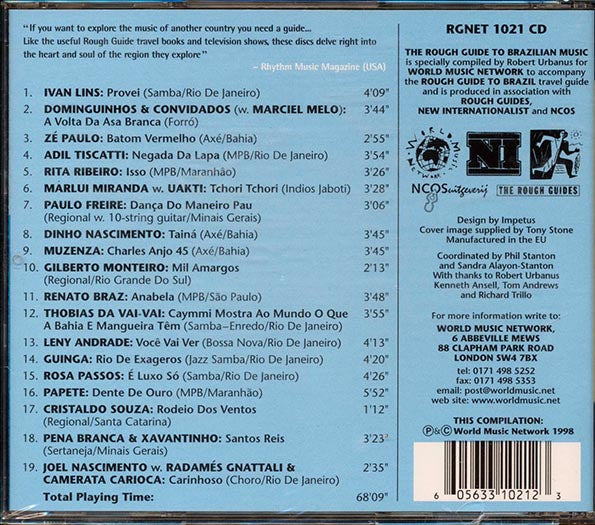 Ivan Lins, Ze Paulo, Adil Tiscatti, Etc. - The Rough Guide: To The Music Of Brazil (CD)