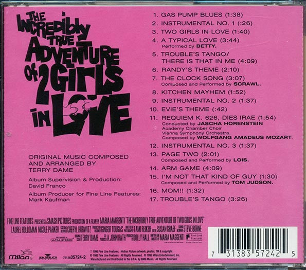 Terry Dame, Lois, Betty, Etc. - The Incredibly True Adventure Of 2 Girls In Love (CD)