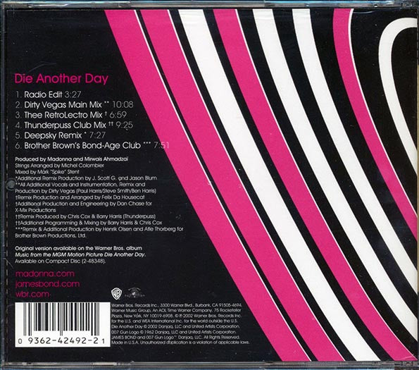 Madonna  - Die Another Day (CD)