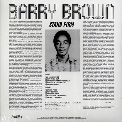 Barry Brown - Stand Firm (LP) - PureSound Records