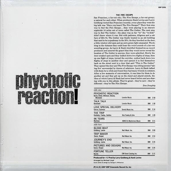 The Fire Escape - Psychotic Reaction (LP)