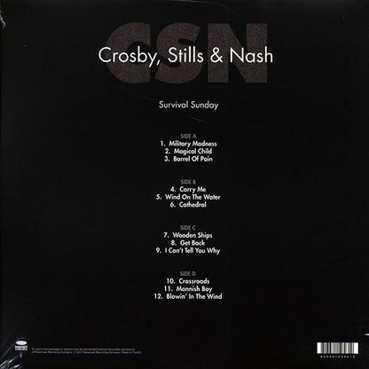Crosby, Stills & Nash - Survival Sunday: Live At Hollywood Bowl, Los Angeles, CA, May 25, 1980 (LP) - PureSound Records