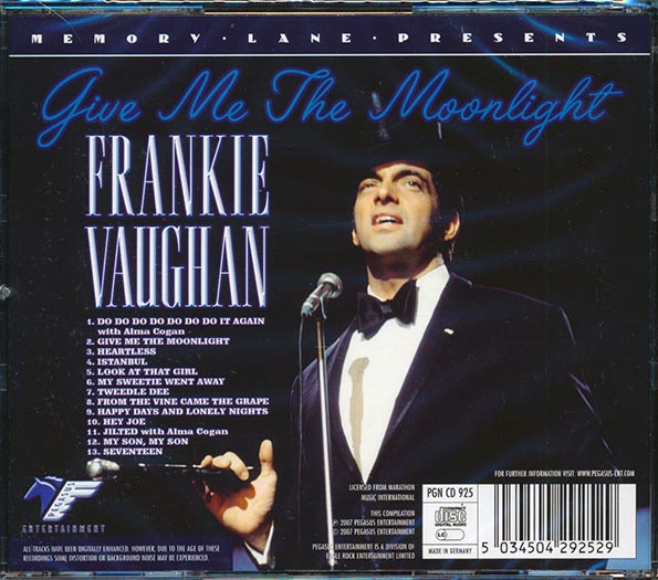 Frankie Vaughan - Give Me The Moonlight (CD)
