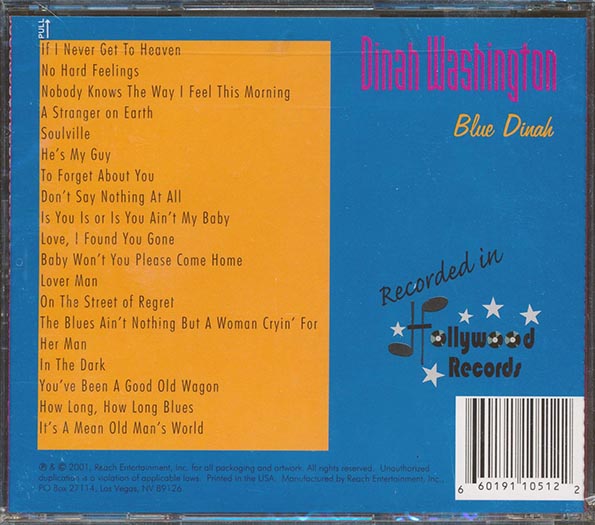 Dinah Washington - Blue Dinah (CD)