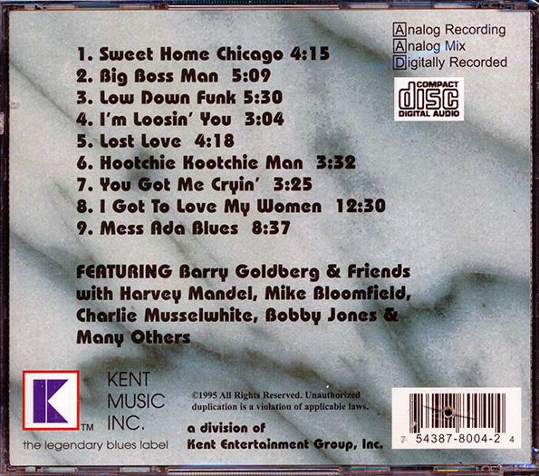 Barry Goldberg, Bobby Jones, Mike Bloomfield, Etc. - Blues From Chicago (CD)