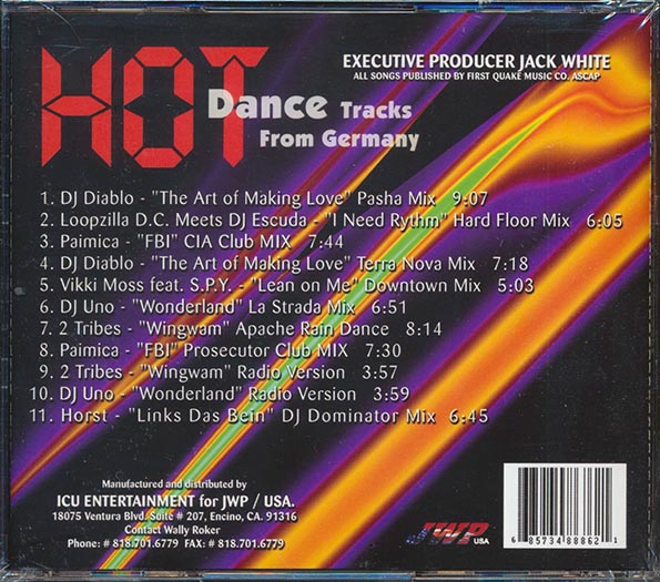 DJ Diablo, 2 Tribes, Loopzilla, DJ Uno, Etc. - Hot Dance Tracks From Germany (CD)