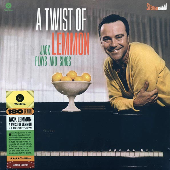 Jack Lemmon - A Twist Of Lemmon: Jack Lemmon Sings And Plays (+6 bonus tracks) (ltd. ed.) (LP) - PureSound Records