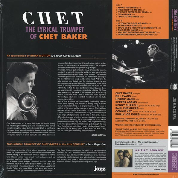 Chet Baker - The Lyrical Trumpet Of Chet Baker (+2 bonus tracks) (ltd. ed.) (180g) (LP) - PureSound Records