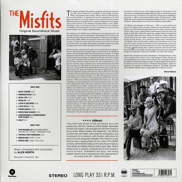Alex North - The Misfits: Original Soundtrack Music (ltd. ed.) (180g) (LP) - PureSound Records