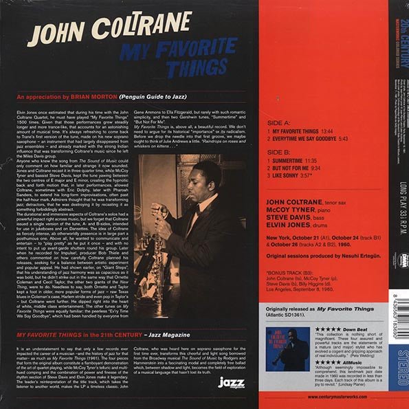 John Coltrane - My Favorite Things (+bonus track) (ltd. ed.) (180g) (LP) - PureSound Records
