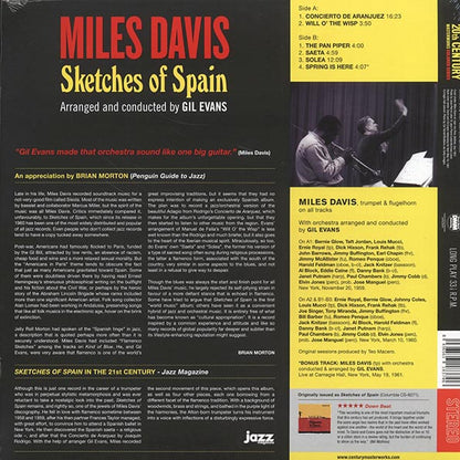 Miles Davis - Sketches Of Spain (+bonus track) (ltd. ed.) (180g) (LP) - PureSound Records