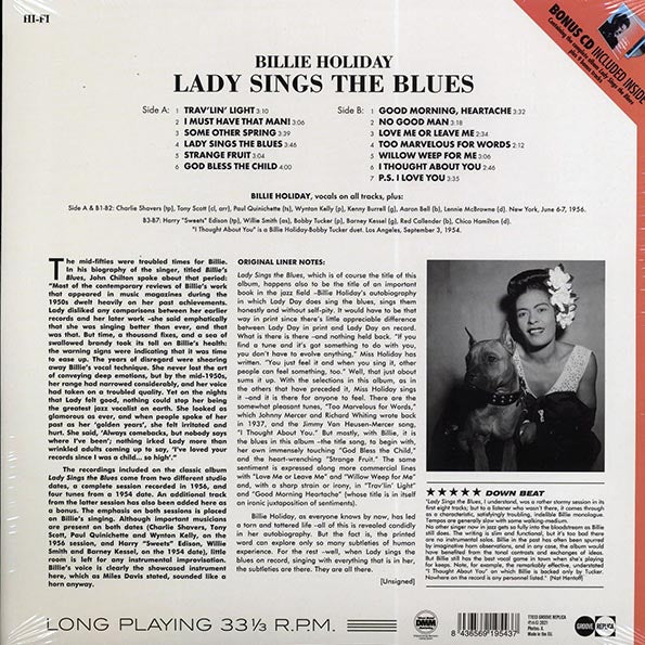 Billie Holiday - Lady Sings The Blues (+9 bonus tracks) (ltd. ed.) (180g) (LP) - PureSound Records