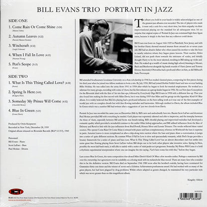 Bill Evans Trio - Portrait In Jazz (LP) - PureSound Records