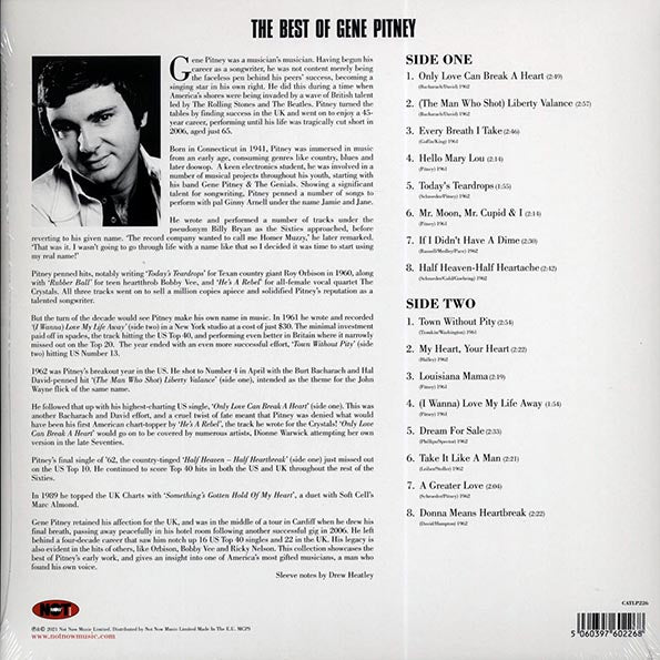 Gene Vincent - The Best Of Gene Vincent (LP) - PureSound Records