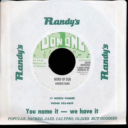Roots - Words Of Warning  /  Kindred Band - Word Of Dub (7")
