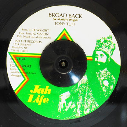 Tony Tuff - Broad Back  /  Jah Life - Broad Heart Dub (7")