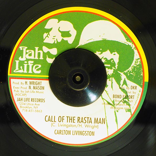 Carlton Livingston - Call Of The Rasta Man  /  Jah Life - Dubplate Master Style (7")