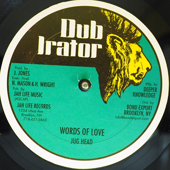 Jug Head - Words Of Love (Extended Mix)  /  Ossie D & Stevie G - Just Be Nice (12")