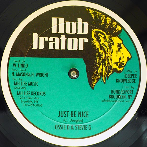 Jug Head - Words Of Love (Extended Mix)  /  Ossie D & Stevie G - Just Be Nice (12")