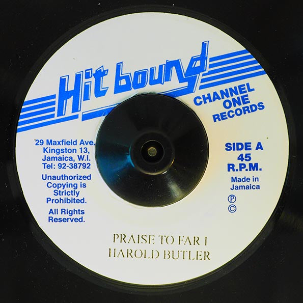 Harold Butler - Praise To Far I  /  Version (7")