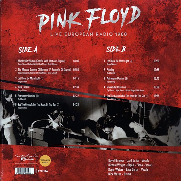 Pink Floyd - Live European Radio 1968 (LP) - PureSound Records