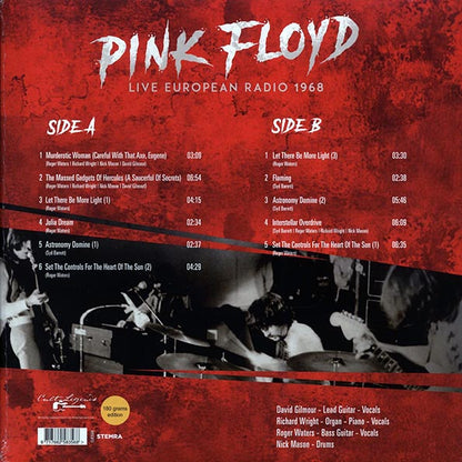 Pink Floyd - Live European Radio 1968 (LP) - PureSound Records