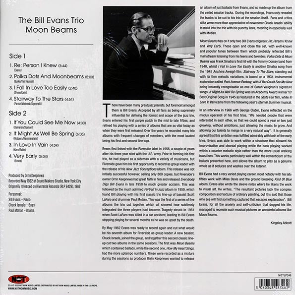 Bill Evans Trio - Moon Beams (180g) (LP) - PureSound Records