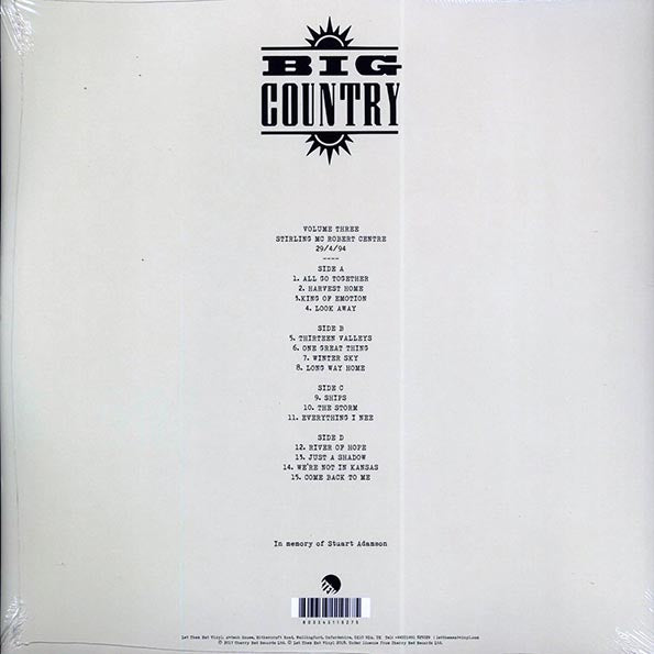 Big Country - We're Not In Kansas: The Live Bootleg Series 1993-1998 Volume 3 (ltd. ed.) (LP) - PureSound Records