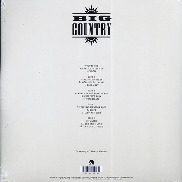 Big Country - We're Not In Kansas: The Live Bootleg Series 1993-1998 Volume 1 (ltd. ed.) (2xLP) (LP) - PureSound Records