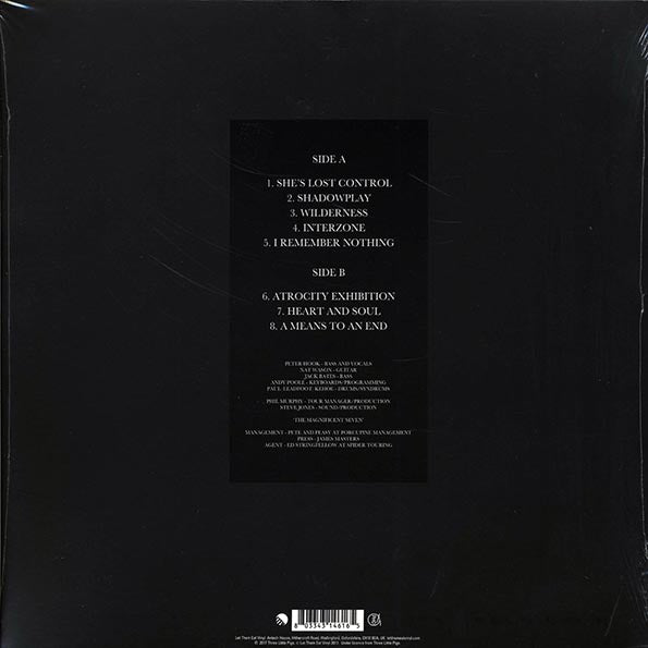 Peter Hook & The Light - Unknown Pleasures Tour 2012 Volume 2: Live In Leeds, The Cockpit, 29/11/12 (RSD 2017) (ltd. ed.) (LP) - PureSound Records