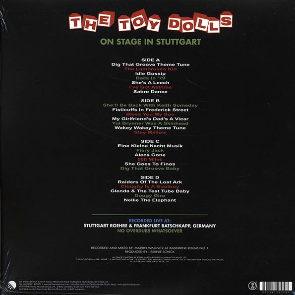 The Toy Dolls - On Stage In Stuttgart (ltd. ed.) (2xLP) (LP)