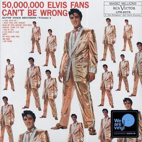 Elvis Presley - 50,000,000 Elvis Fans Can't Be Wrong: Elvis' Gold Records Volume 2 (LP) - PureSound Records