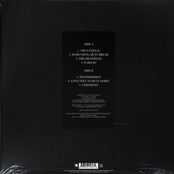 Peter Hook & The Light - Unknown Pleasures Tour 2012 Volume 3: Live In Leeds, The Cockpit, 29/11/12 (RSD 2017) (ltd. ed.) (LP) - PureSound Records
