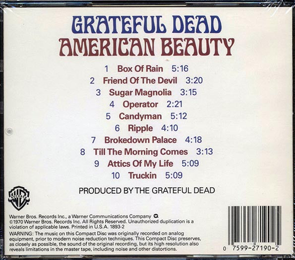 Grateful Dead - American Beauty (CD)